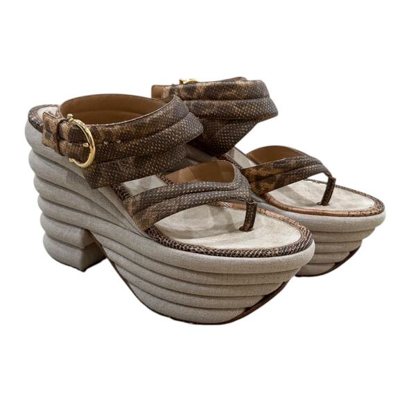 Y2k Salvatore Ferragamo Runway Wedges - Picture 11 of 12